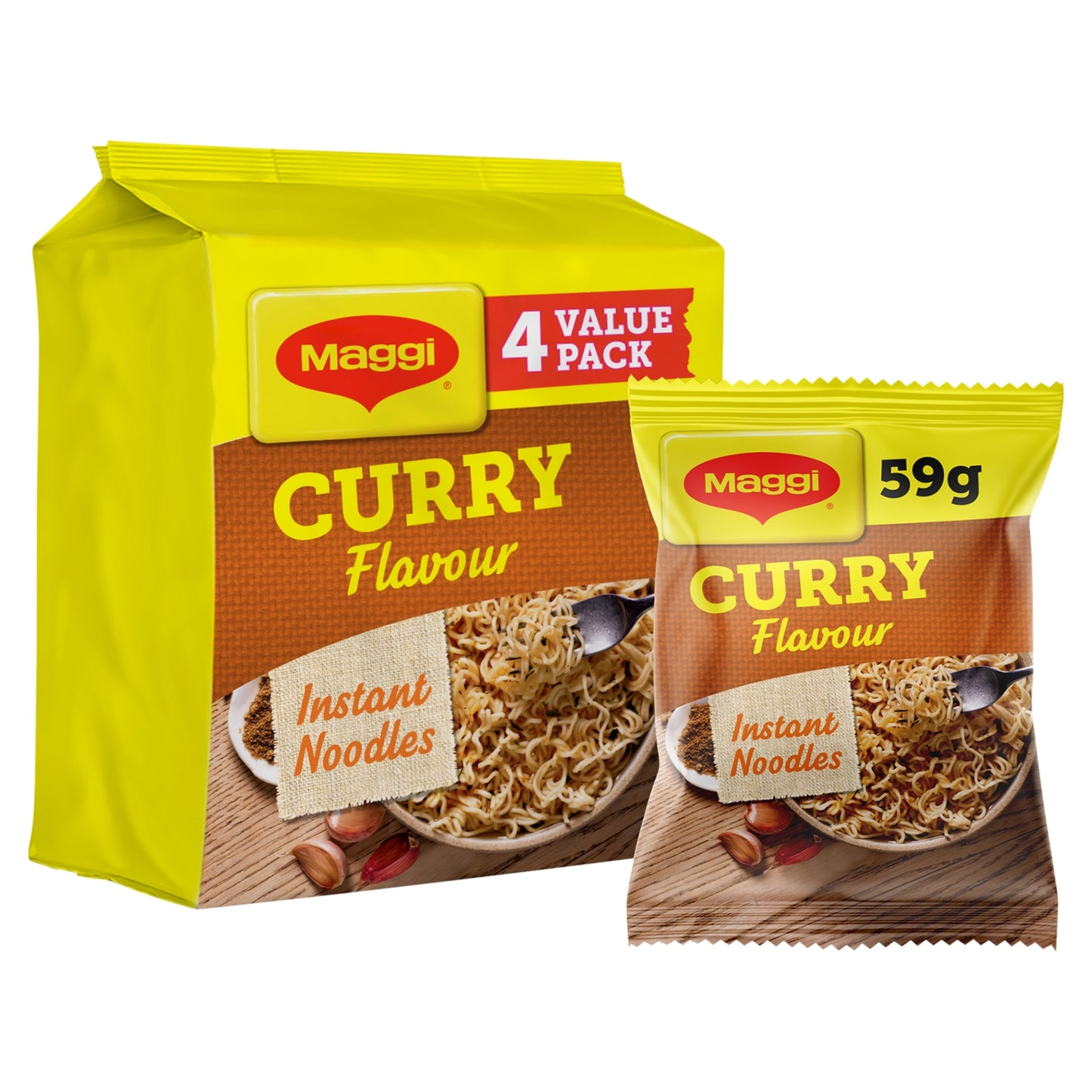 Maggi Maggi 3 Minute Curry Flavour Noodles Multipack 4x59g (295g)