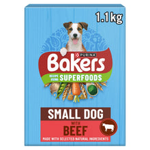 Bakers Superfoods Small Dog Beef Dry Dog Food 1.1kg