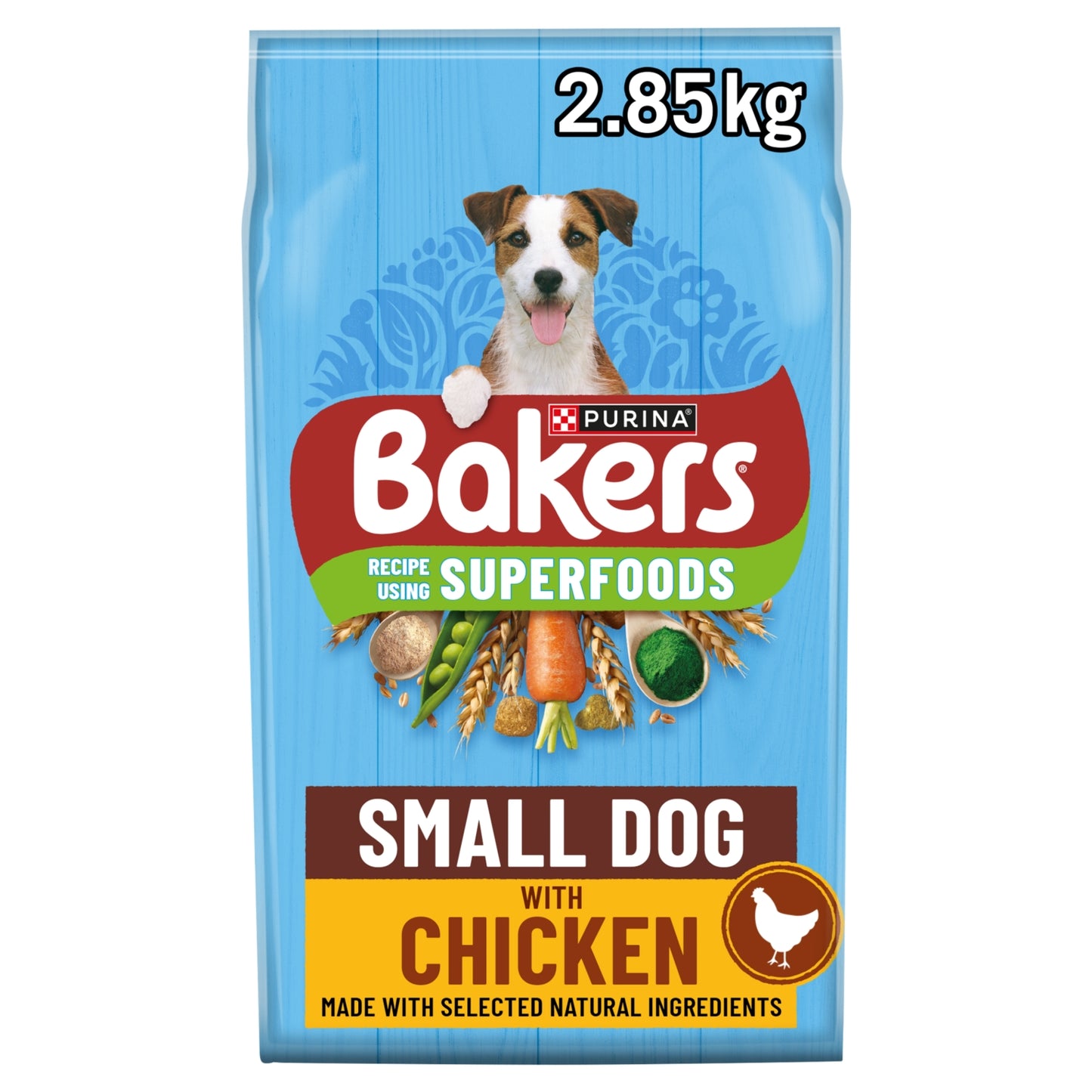 Bakers Superfoods Small Dog Chicken Dry Dog Food 2.85kg