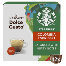 Starbucks ® Single-Origin Colombia Espresso By Nescafé Dolce Gusto, Coffee Pods x12 (12 Servings)