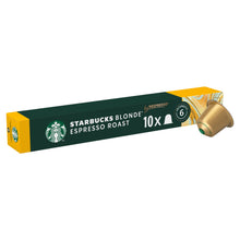 Starbucks STARBUCKS BLONDE Espresso Roast by NESPRESSO, Blonde Roast Coffee, 53g box of 10