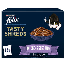 Felix Tasty Shreds Mixed Selection in Gravy Wet Cat Food 12x80g