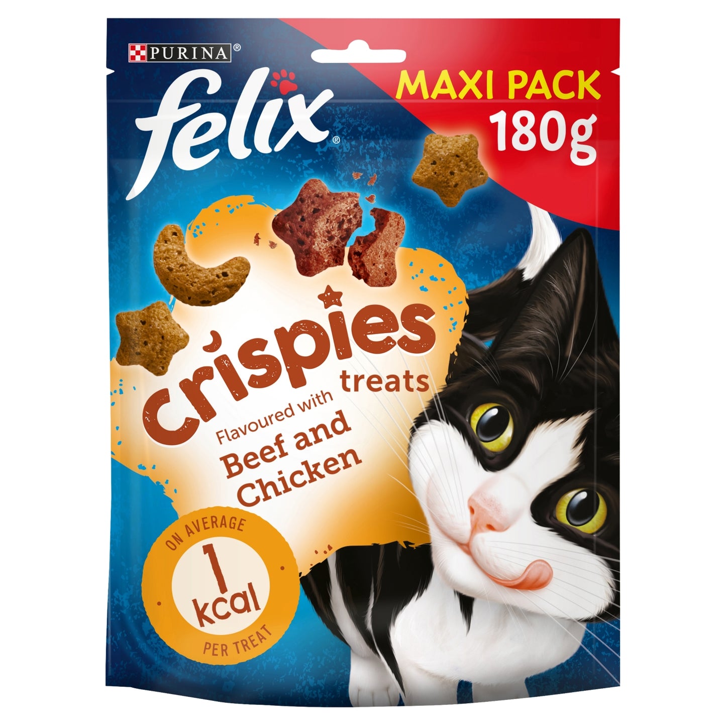 Felix Crispies Chicken and Beef Cat Treats 180g