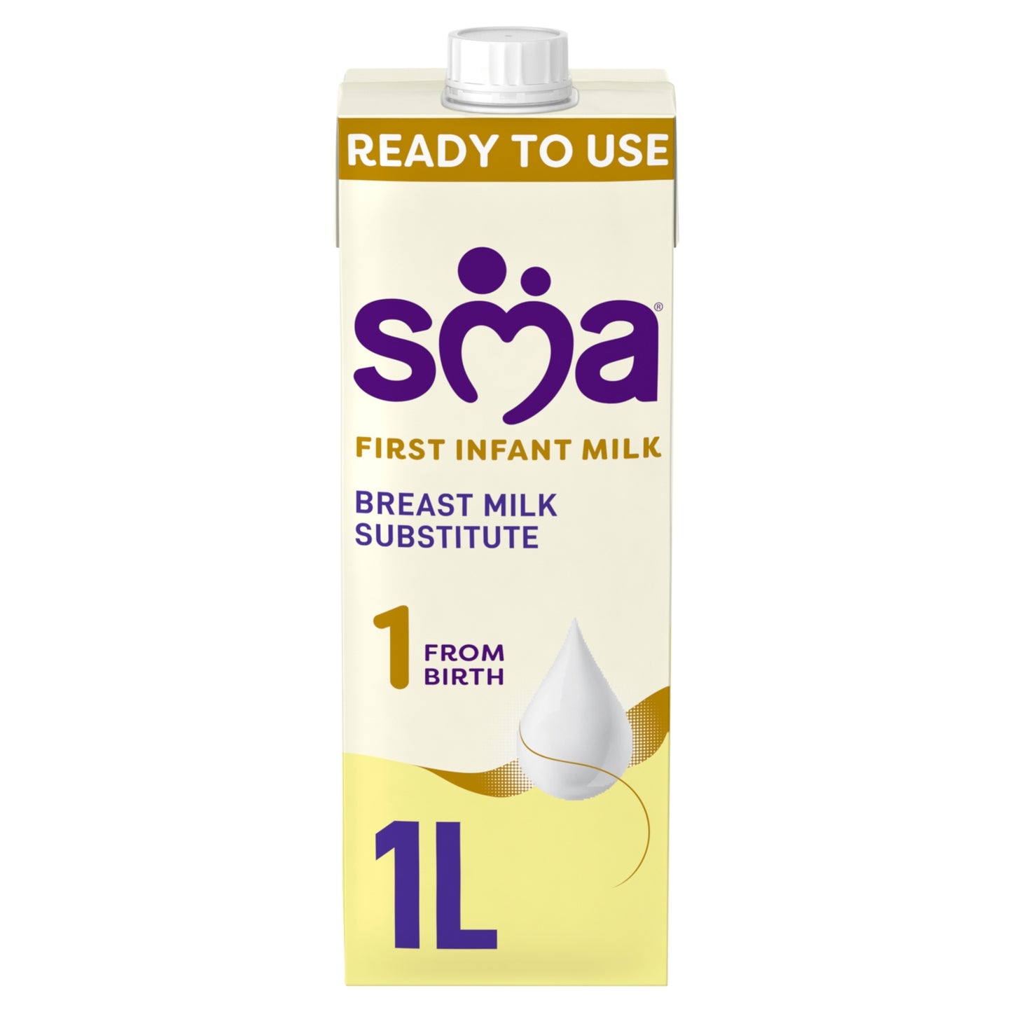SMA ® 1 First Infant Baby Milk Premade Liquid Formula from birth 1 litre