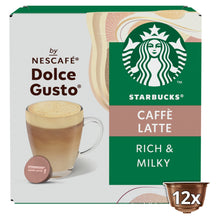 Starbucks ® Caffe Latte By Nescafé Dolce Gusto, Coffee Pods x12 (12 Servings)