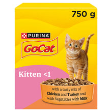 Go Cat Kitten Chicken, Turkey and Milk Dry Cat Food 750g
