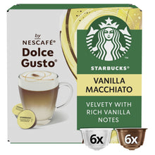 Starbucks ® Madagascar Vanilla Macchiato By Nescafé Dolce Gusto, Coffee Pods x12 (6 Servings)