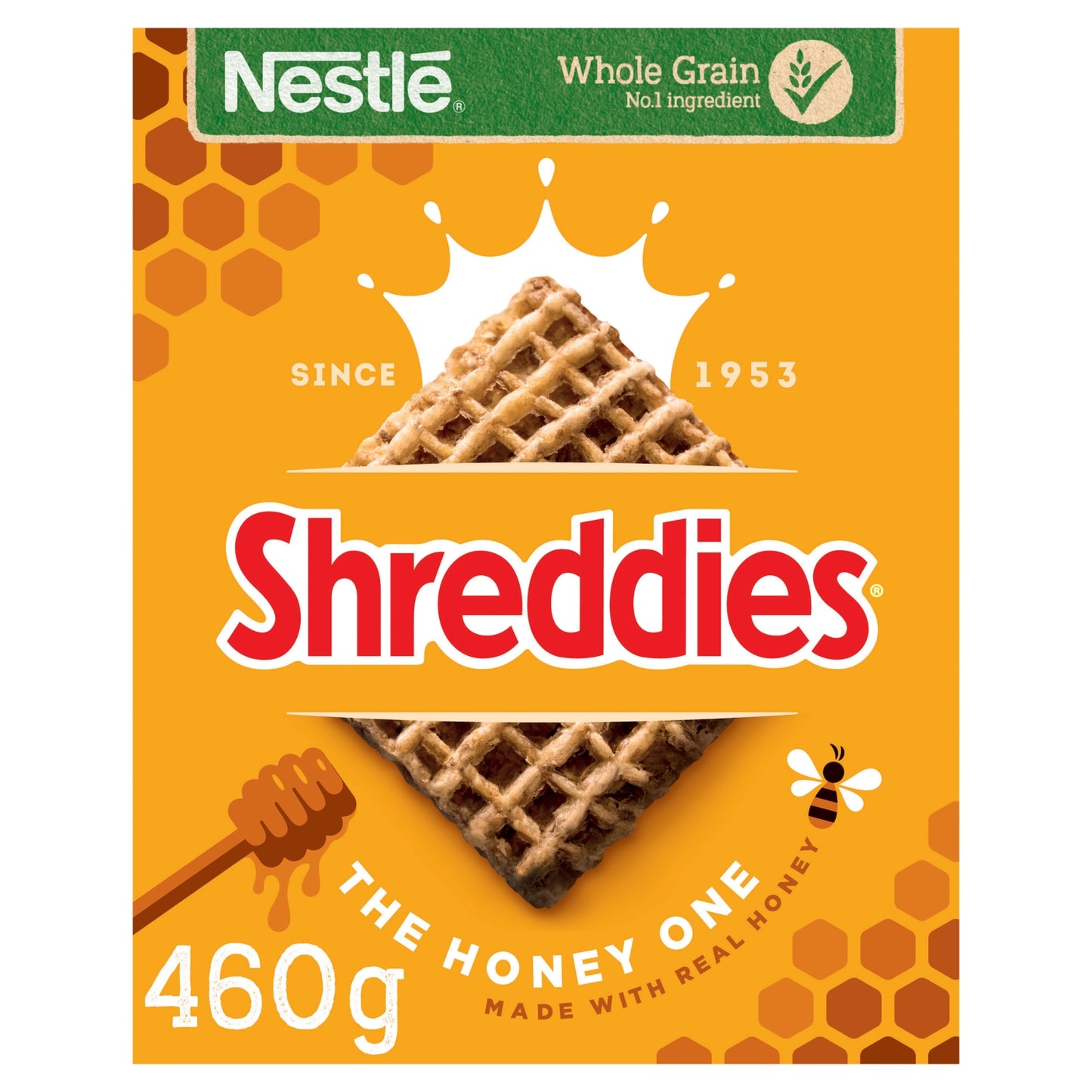 Nestlé Shreddies Honey Malted Wheats Breakfast Cereal 460g