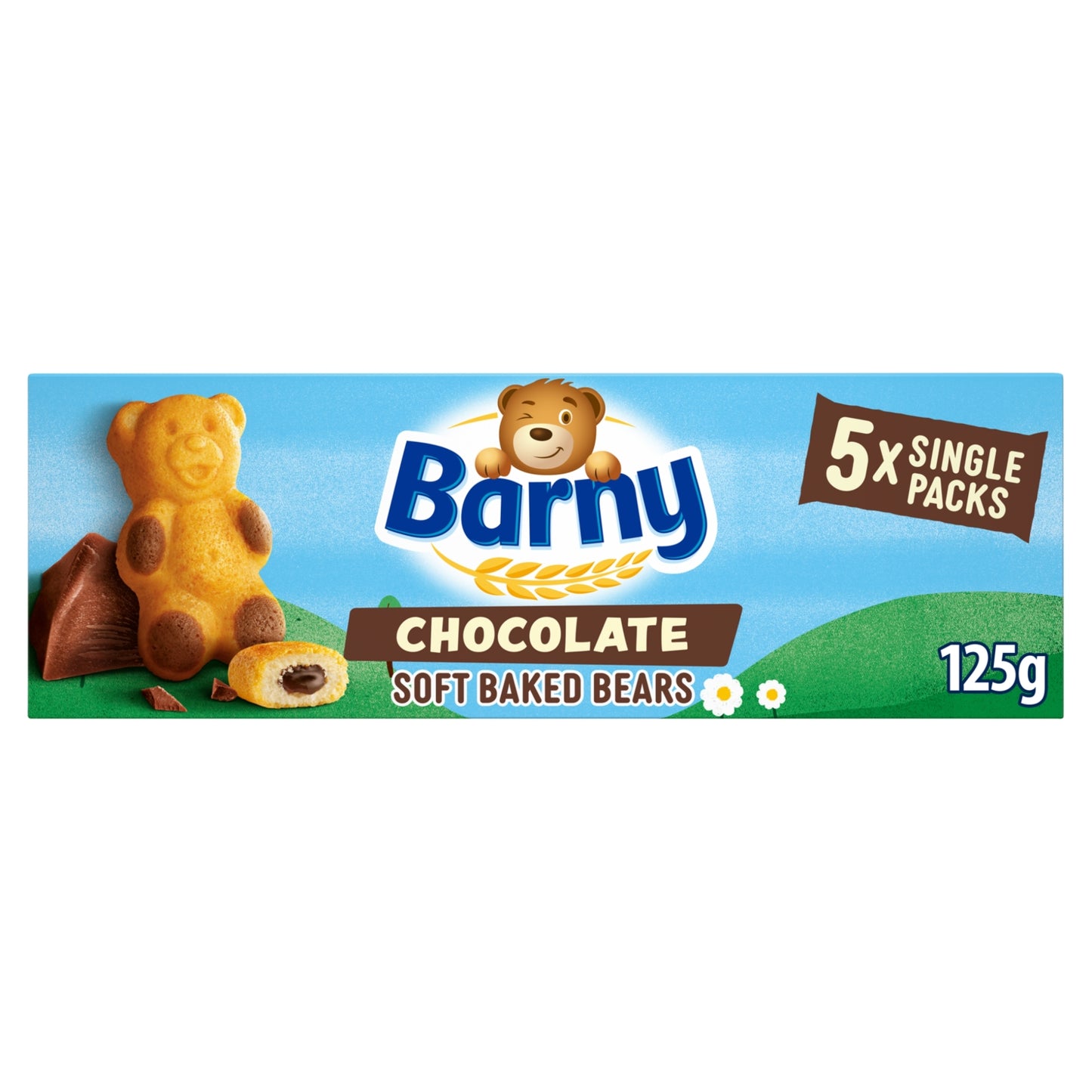 Barny 5 pack Chocolate Soft Baked Bears 125g (5 X 25g)