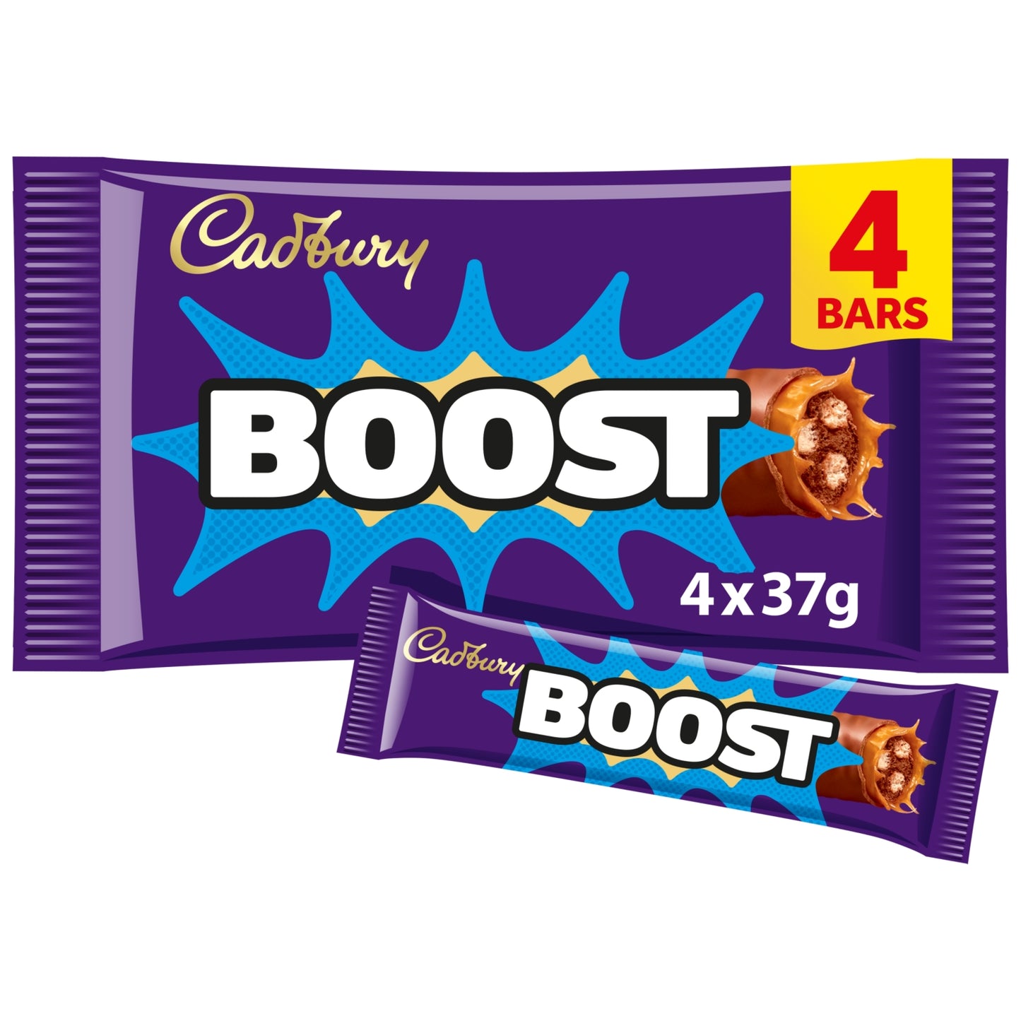 Cadbury Boost Chocolate Bar 4 Pack Multipack 148g (4 x 37g)