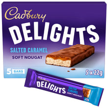 Cadbury Delights Chocolate Salted Caramel 5 Pack Multipack 110g (5 x 22g)