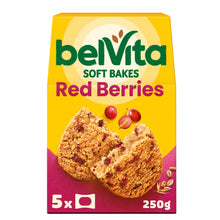 Belvita Soft Bakes Red Berries Cereal Snack Bars Multipack 250g (5 x 50g)