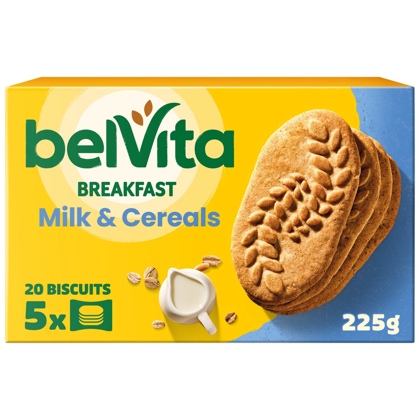 Belvita Milk & Cereal Biscuit Snack Bars Multipack 225g (5 x 45g)
