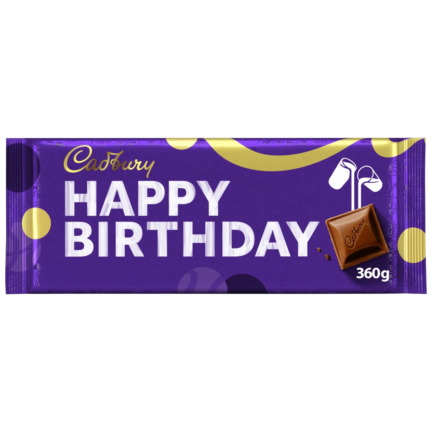 Cadbury Dairy Milk Happy Birthday Gifting Bar Large 360 g