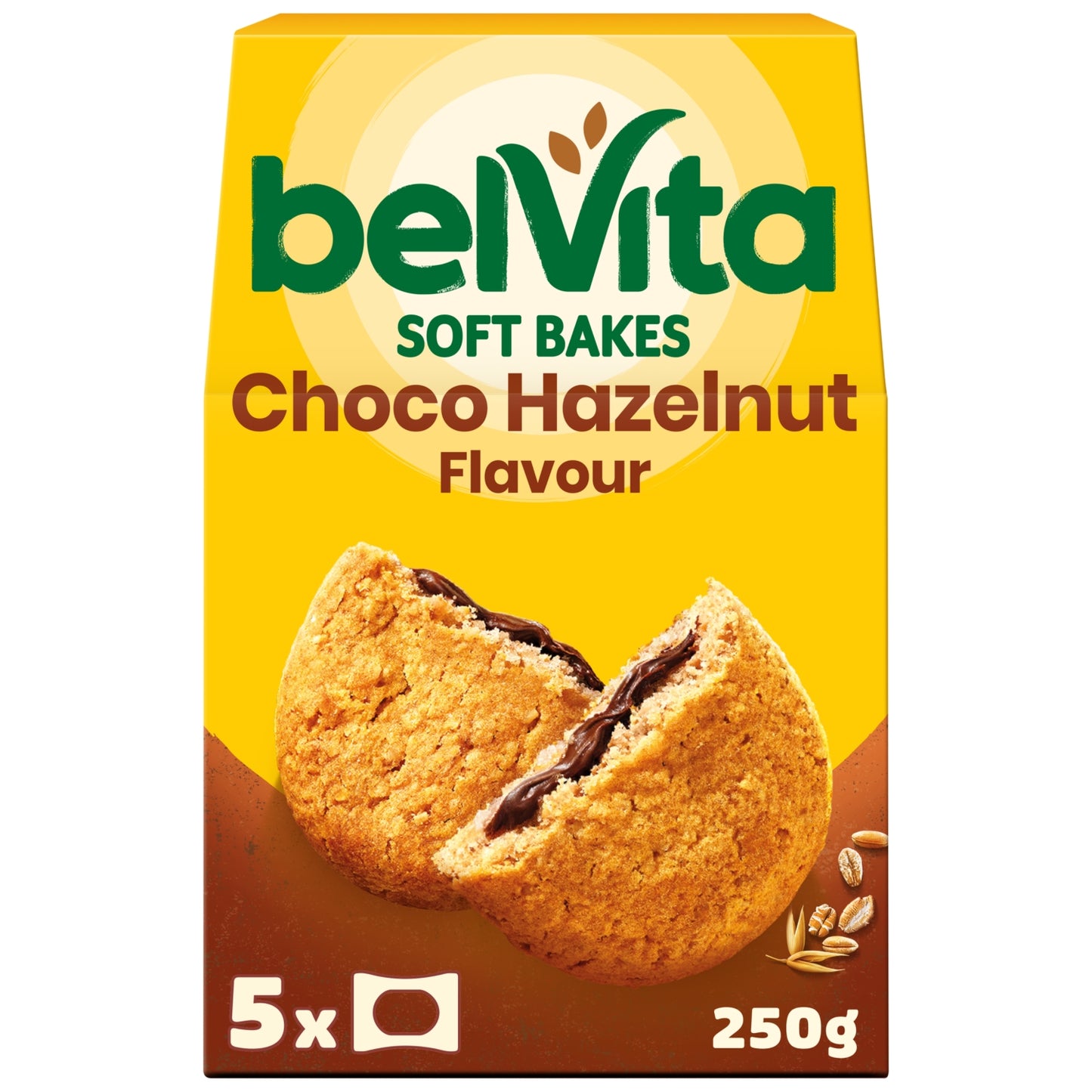 Belvita Soft Bakes Chocolate Hazelnut Flavour Cereal Snack Bars Multipack 250g (5 x 50g)
