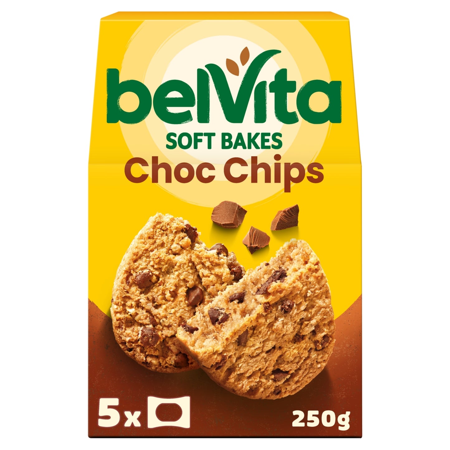 Belvita Belvita Soft Bakes Chocolate Chip Cereal Snack Bars Multipack 250g (5 x 50g)