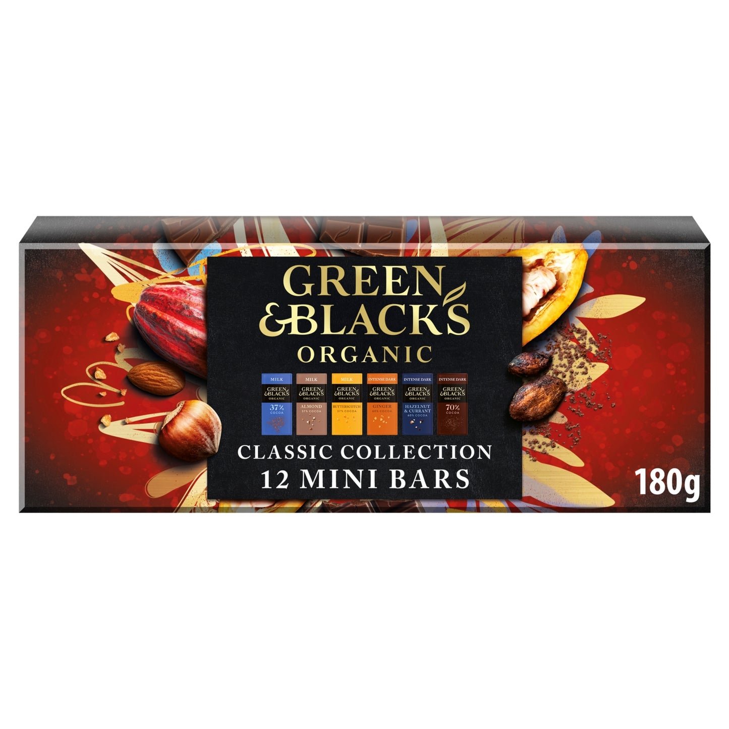 Green & Black's Organic Green & Black's miniatures collections chocolate Organic premium gifting tray 180 g