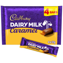 Cadbury Dairy Milk Caramel Chocolate Bar 4 Pack Multipack 148g (4 x 37g)