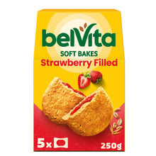 Belvita Belvita Soft Bakes Strawberry Filled Cereal Snack Bars Multipack 250g (5 x 50g)