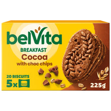 Belvita Chocolate Chip Cereal Biscuit Snack Bars Multipack 225g (5 x 45g)