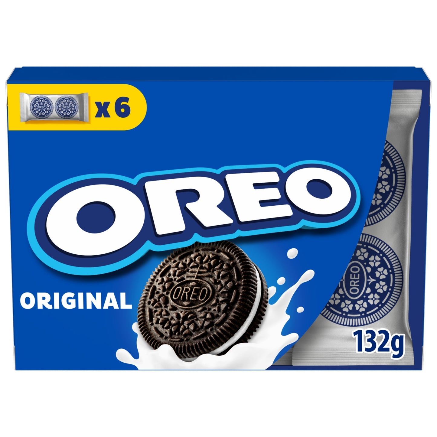 Oreo OREO Lunchbox Vanilla Chocolate Sandwich Biscuits Snack Multipack 132g (6 x 22g)