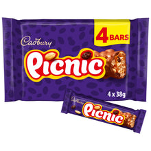 Cadbury Picnic Chocolate Bar 4 Pack Multipack 152g (4 x 38g)