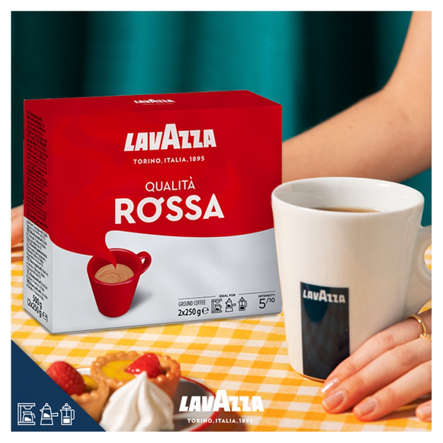 Lavazza Qualità Rossa Ground Coffee 2 x 250g (500g)