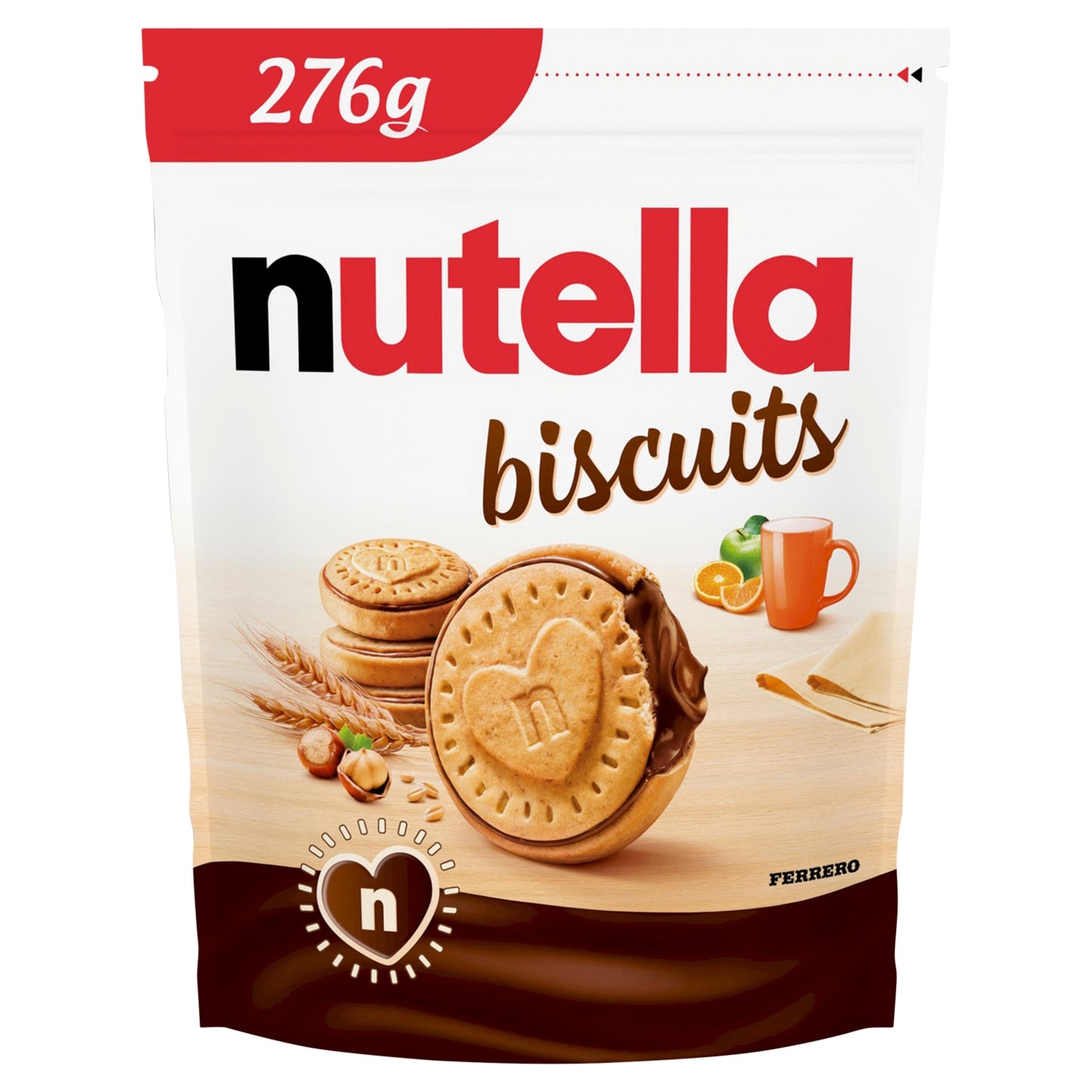 Nutella 20 Pieces 276g - Crunchy Biscuits filled with Nutella