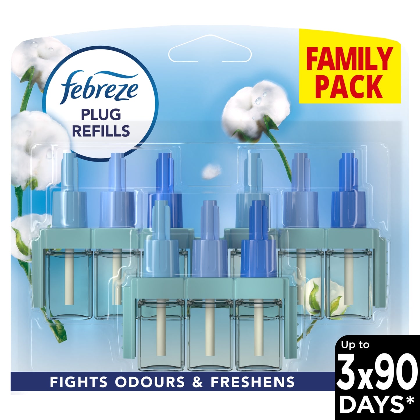Febreze 3Vol Air Freshener Plug In Refill Cotton Fresh 3x20ML