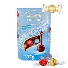 Lindt Lindor Milk & White Assorted Chocolate Truffles Box 337g