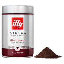 Illy Ground Coffee, Espresso, Intenso Roast 250g