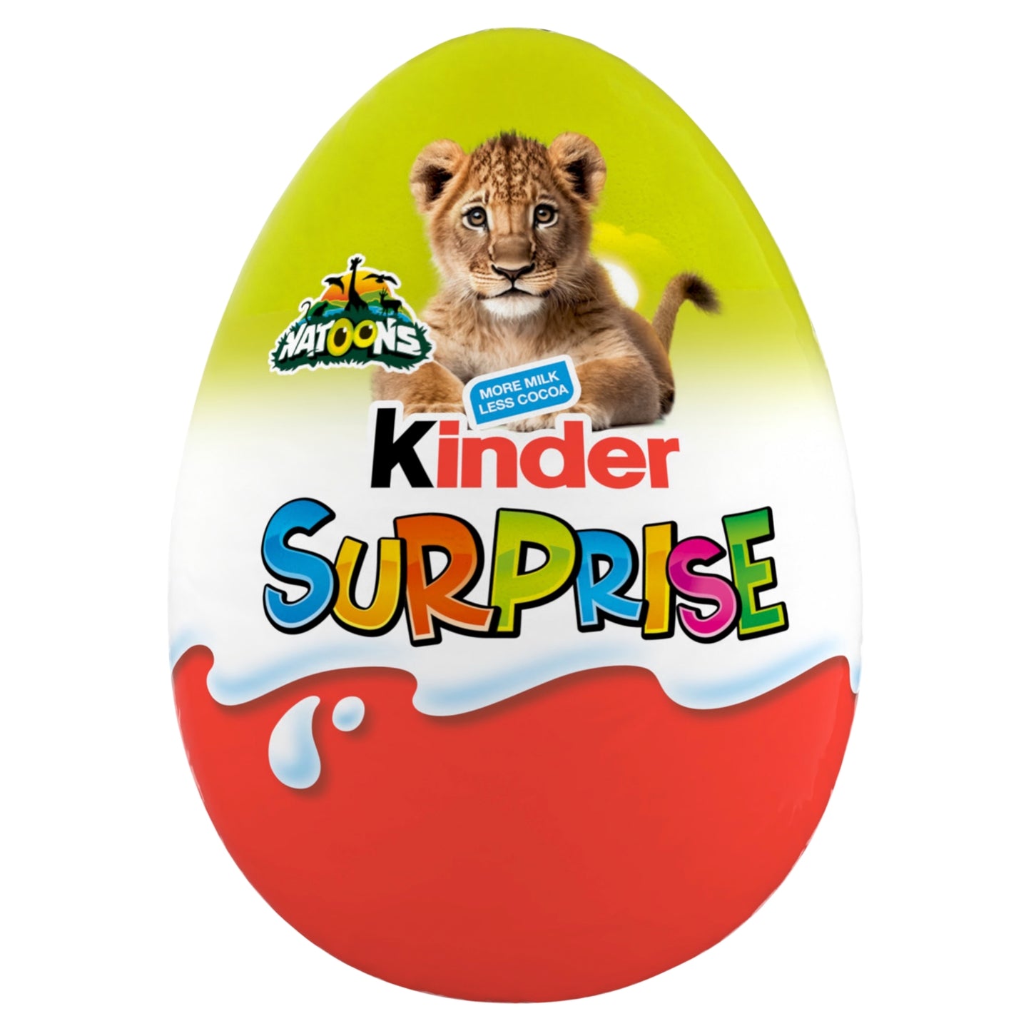 Kinder Surprise Natoons Milk Chocolate Egg With Toy 20g