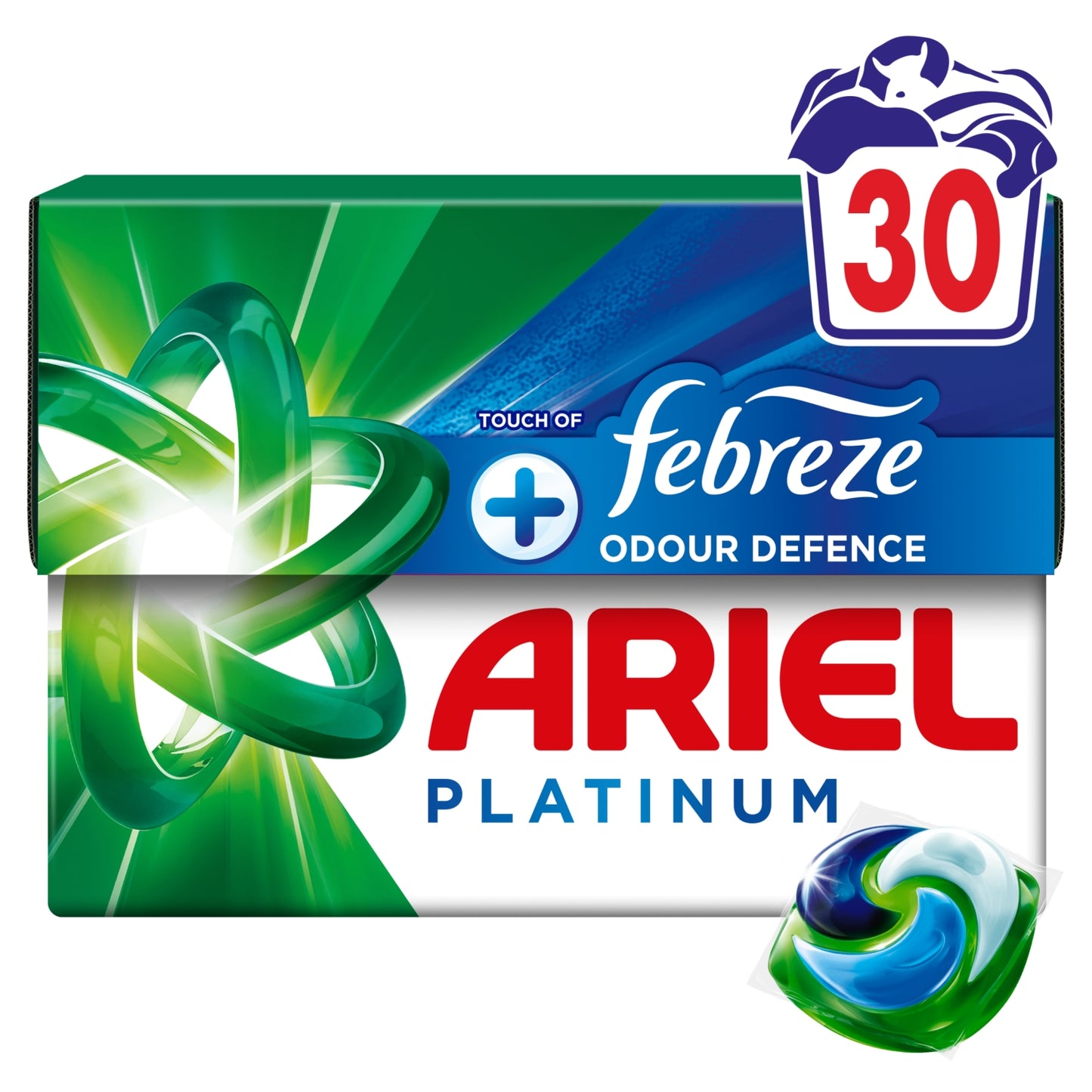 Ariel Platinum PODS®, Washing Capsules 30