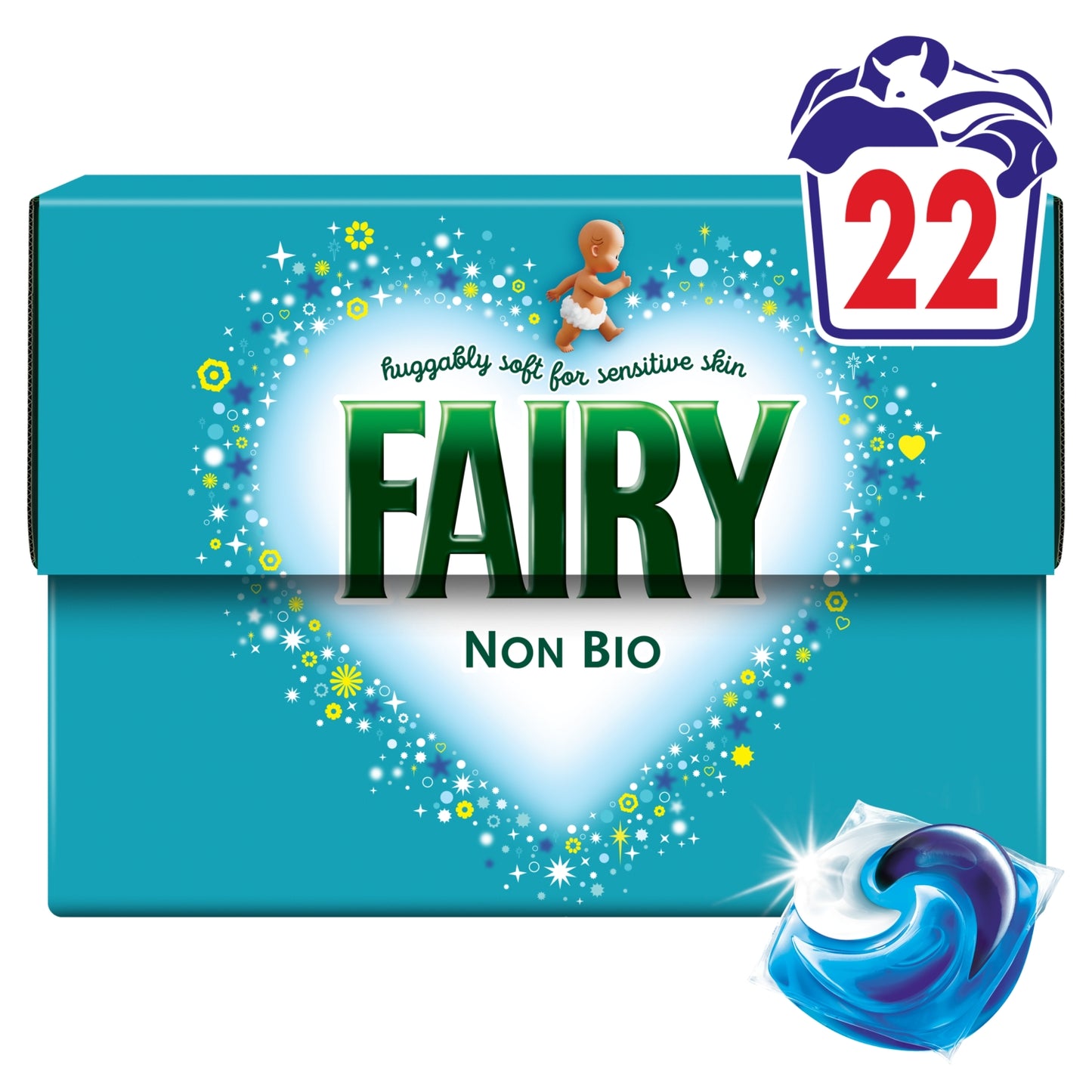 Fairy Non Bio PODS, 22 Washes