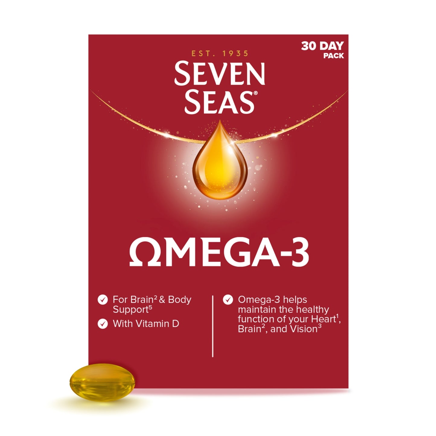 Seven Seas Omega-3 Fish Oil, With Vitamin D