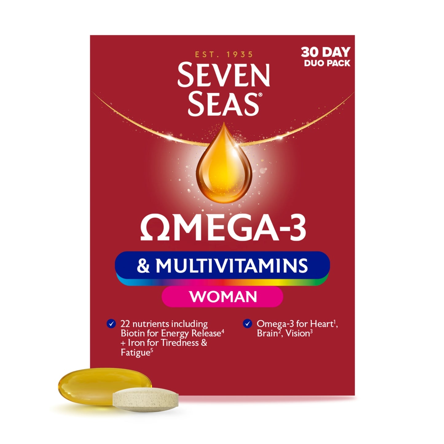 Seven Seas Omega-3 & Multivitamins Woman