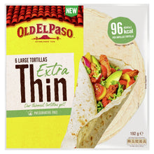 Old El Paso Extra Thin Tortilla Wraps, 6 Tortilla Wraps, 192g