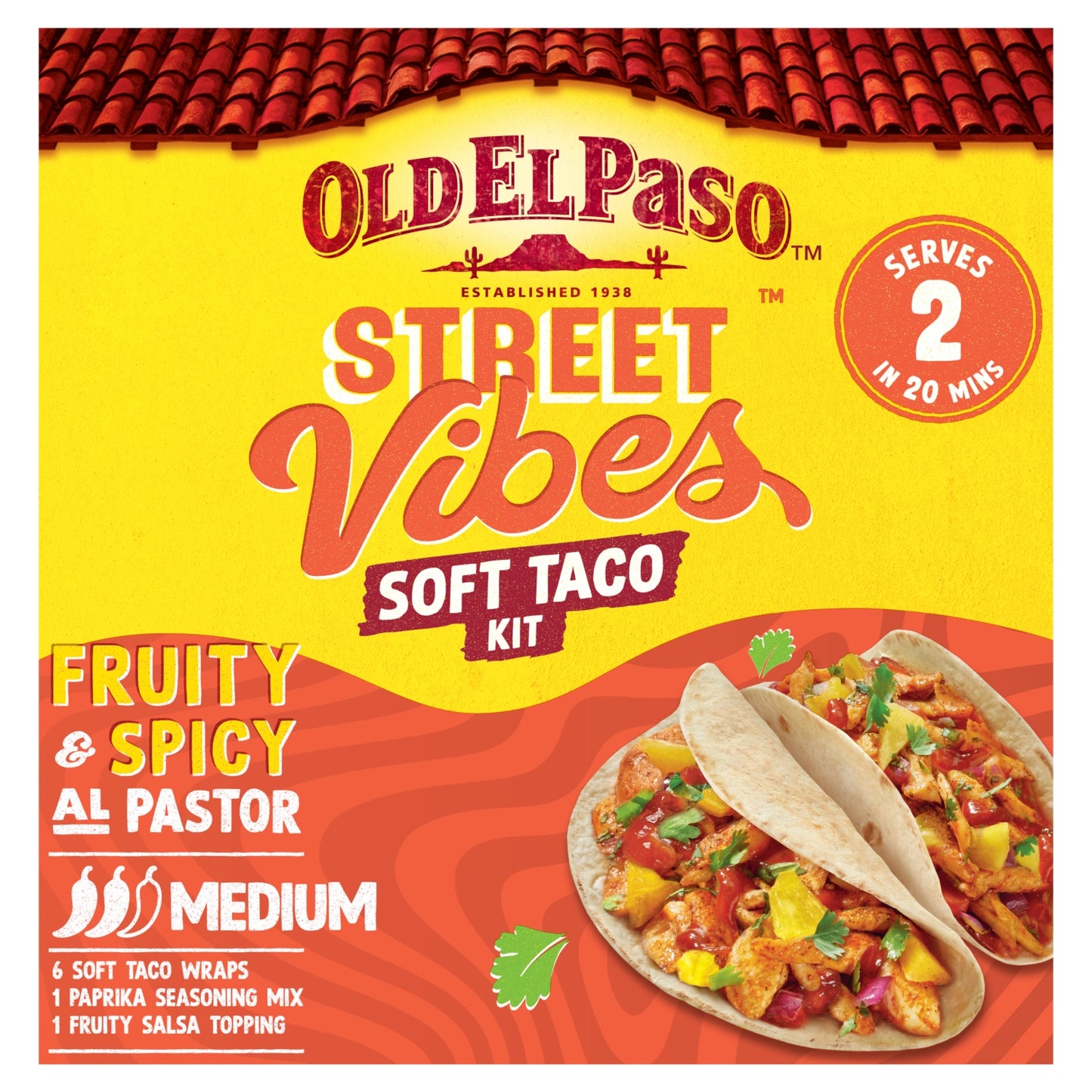 Old El Paso Street Vibes Al Pastor Soft Taco Kit 257g