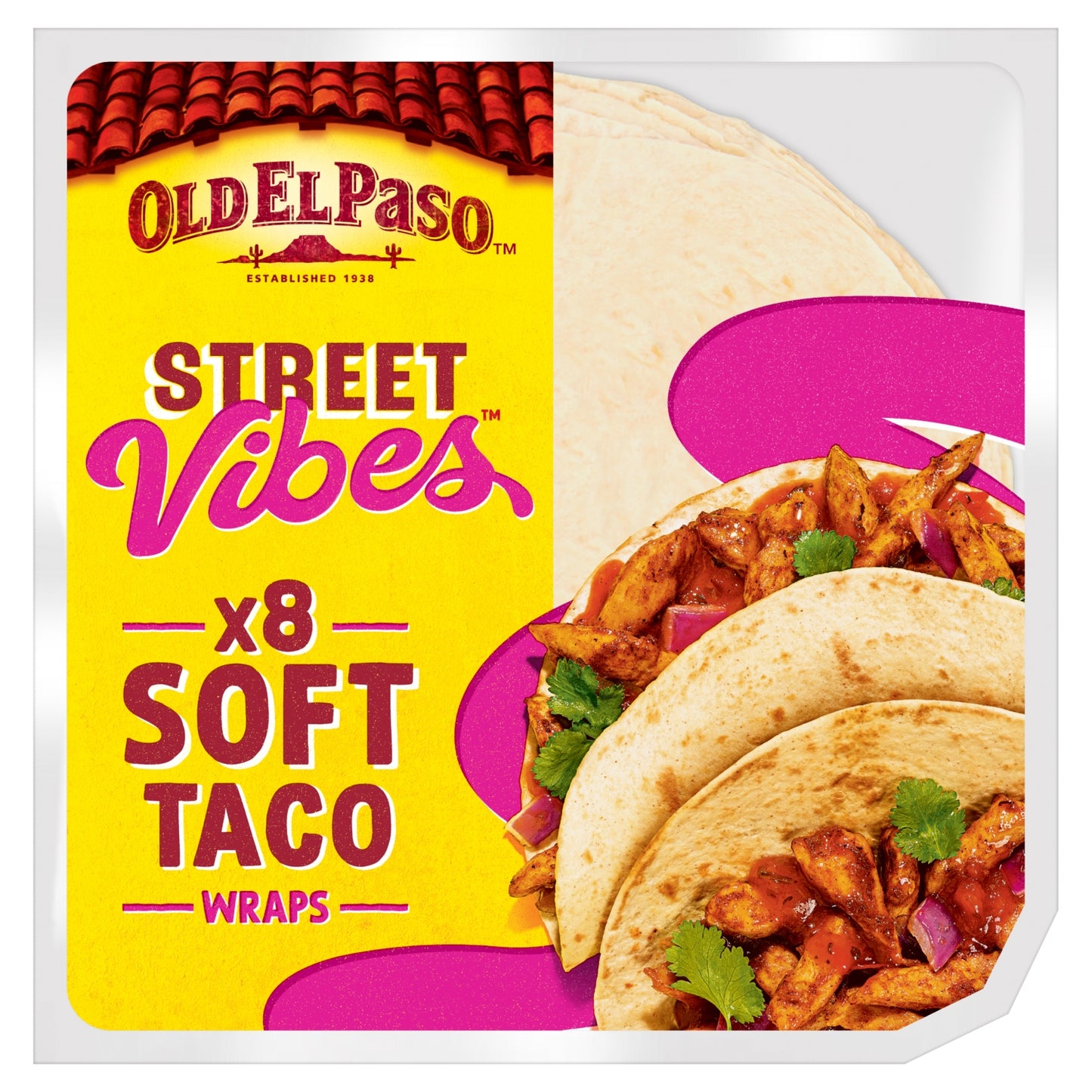 Old El Paso 8 Street Vibes Soft Taco Wraps 220g