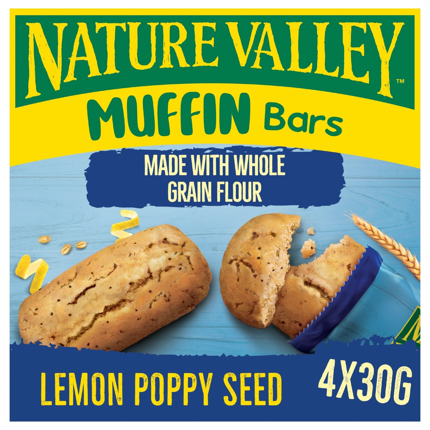 Nature Valley Cereal Bars Muffin Bars Lemon Poppy Seed 4x30g