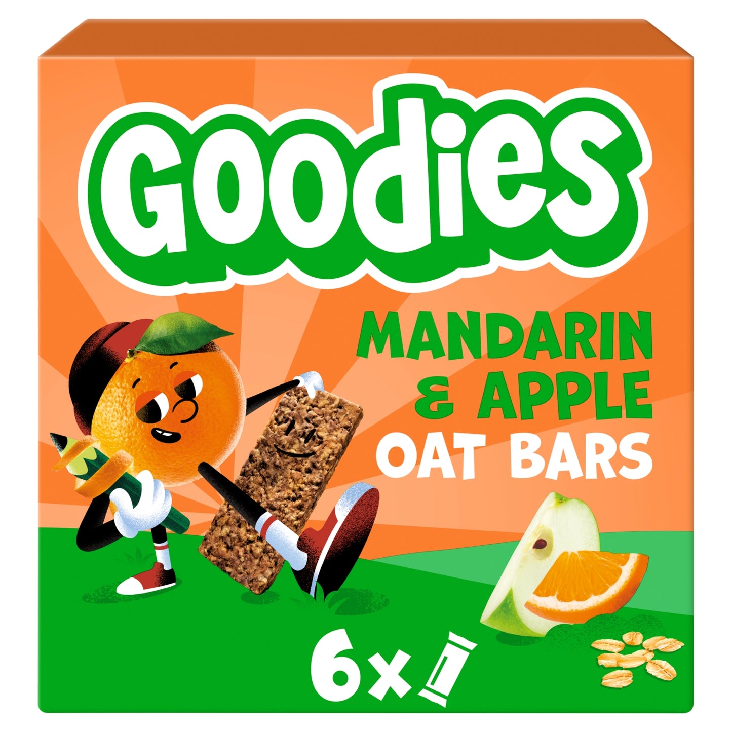 Goodies Kids Snack Mandarin & Apple Oaty Bars Multipack 6x23g