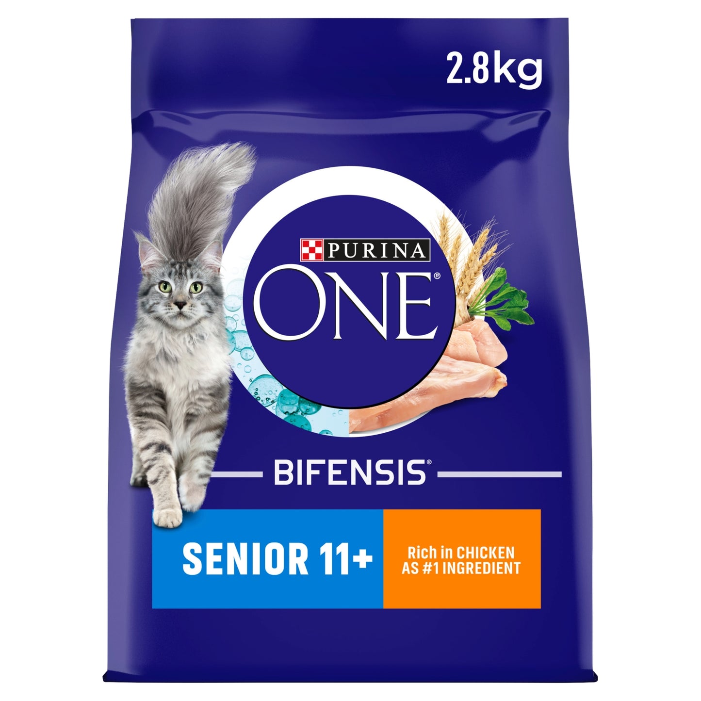 Purina ONE Senior 11+ Chicken Dry Cat Food 2.8kg
