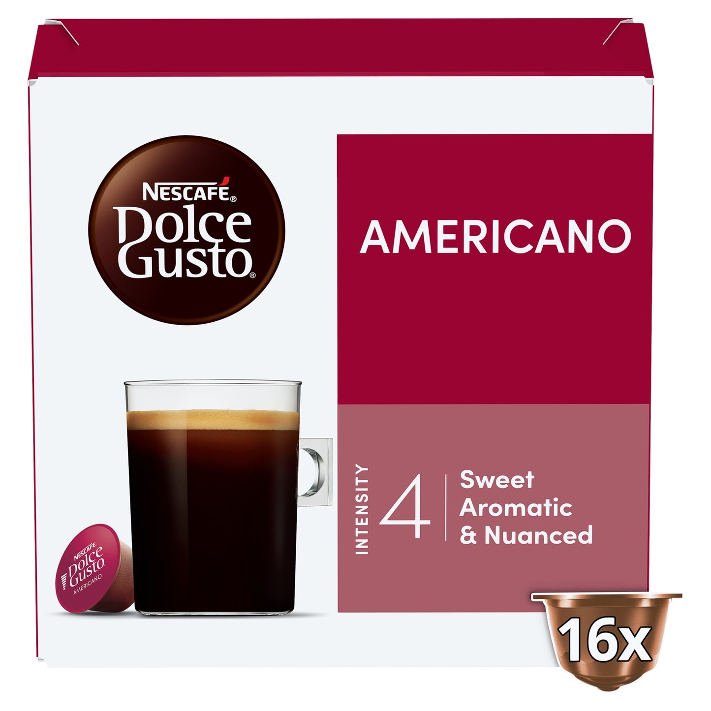 Nescafé Dolce Gusto Americano Coffee Pods x16 (16 Servings)