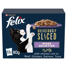 Felix FELIX Deliciously Sliced Mixed Selection in Jelly Wet Cat Food 12x80g