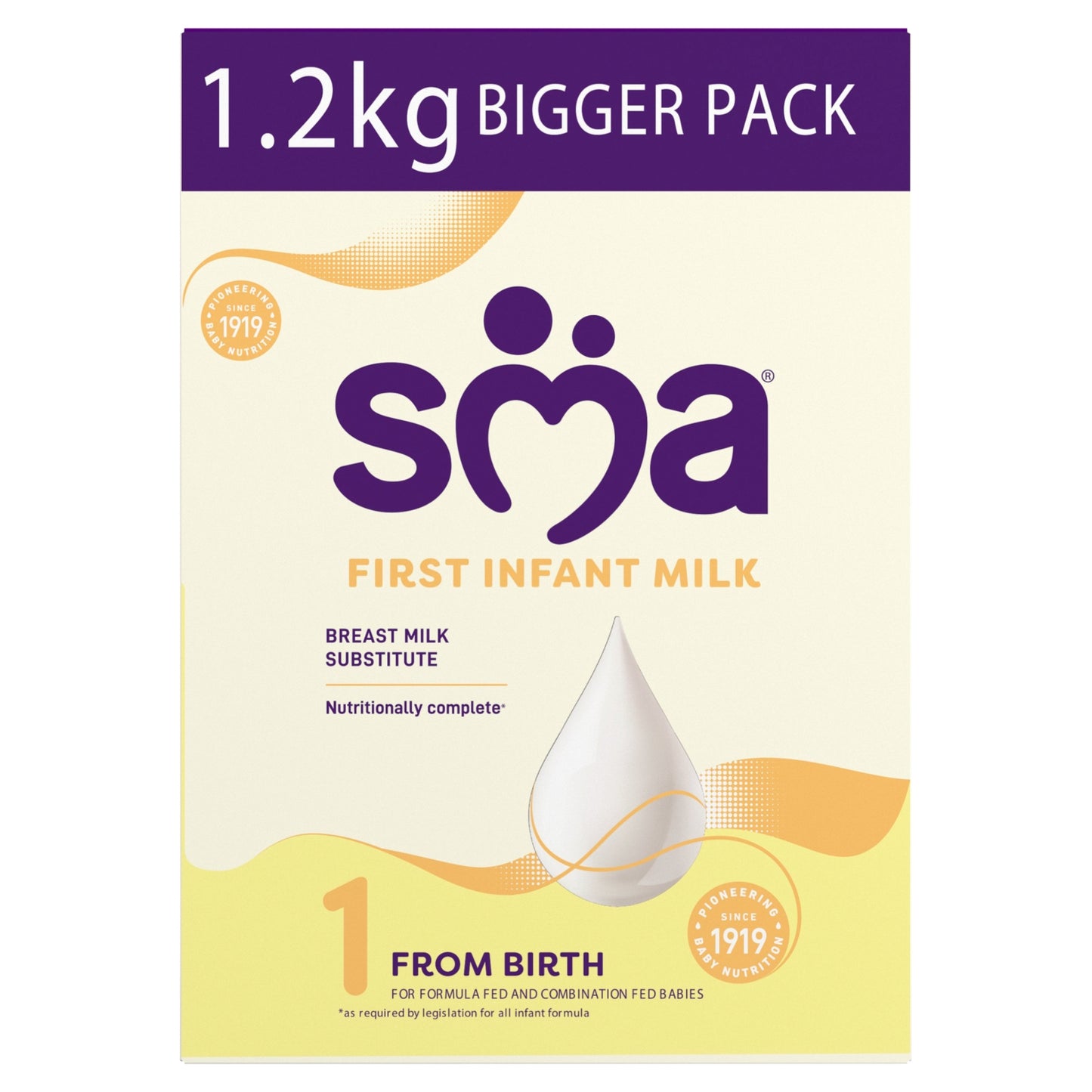 SMA ® 1 First Infant Baby Milk Formula Powder from birth 1.2 kg