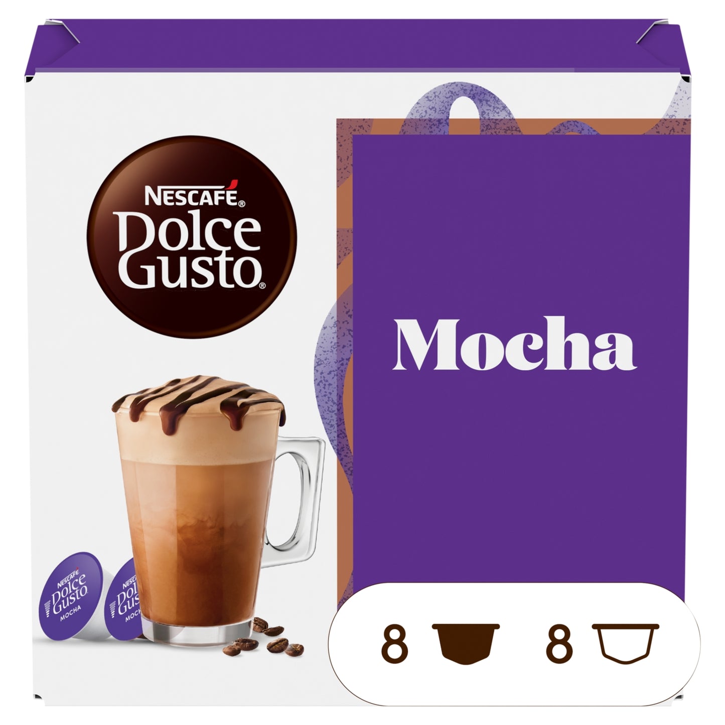 Nescafé Dolce Gusto Mocha Coffee Pods x16 (8 Servings)