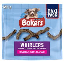 Bakers Whirlers Bacon and Cheese Dog Treats 450g