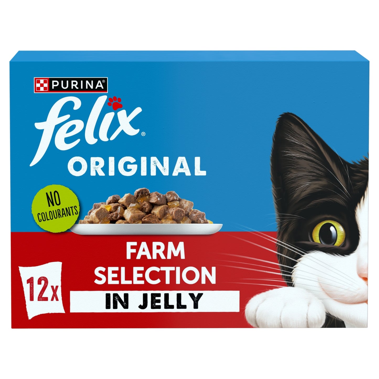 Felix Original Farm Selection in Jelly Wet Cat Food 12x85g