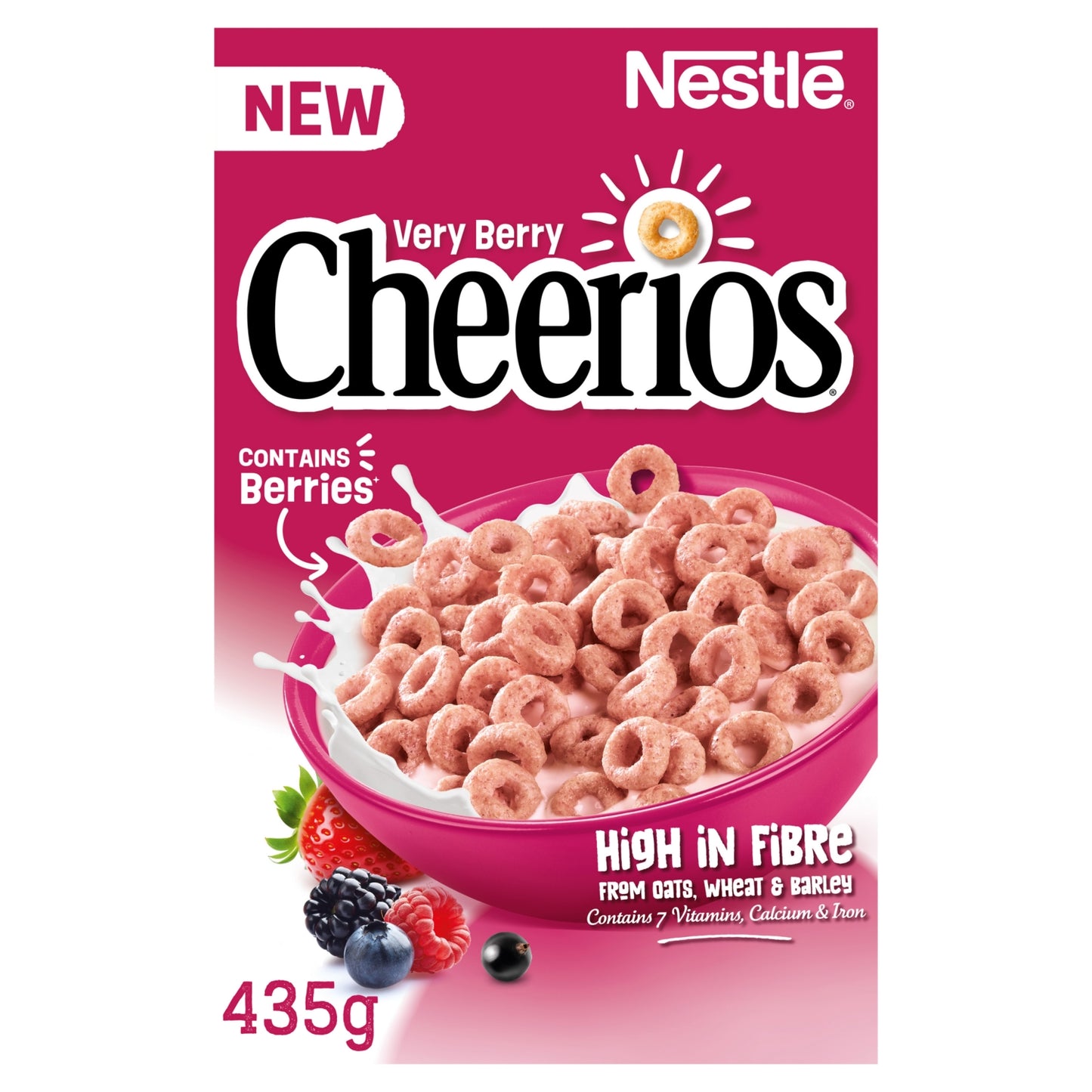 Nestlé Very Berry Multigrain Hoop Breakfast Cereal 435g