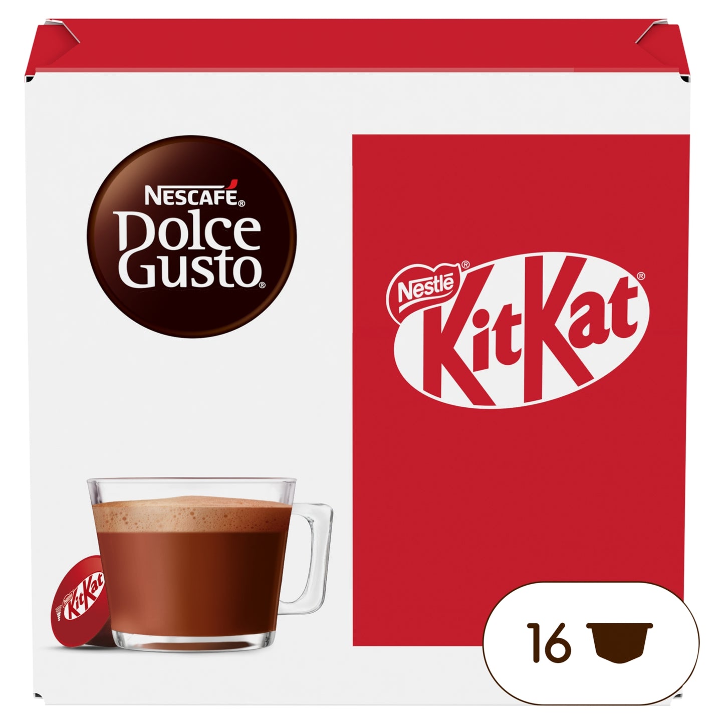 Nescafé Dolce Gusto KitKat Hot Chocolate Pods x16 (16 Servings)